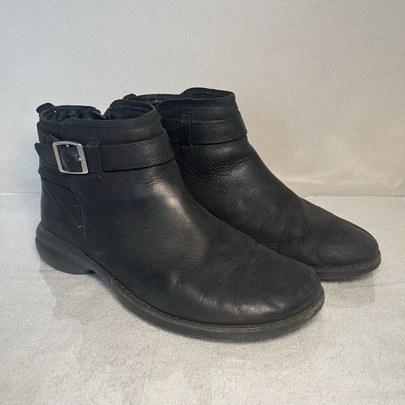 Merrell Andover Bluff Booties Waterproof Boots Leather Black Women 8.5 - Picture 10 of 10